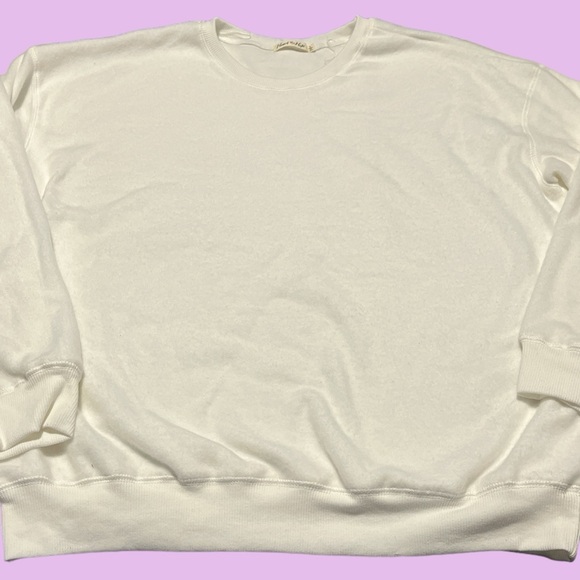 Heart & Hips White Crew Neck Sweater - Size L - Picture 1 of 4